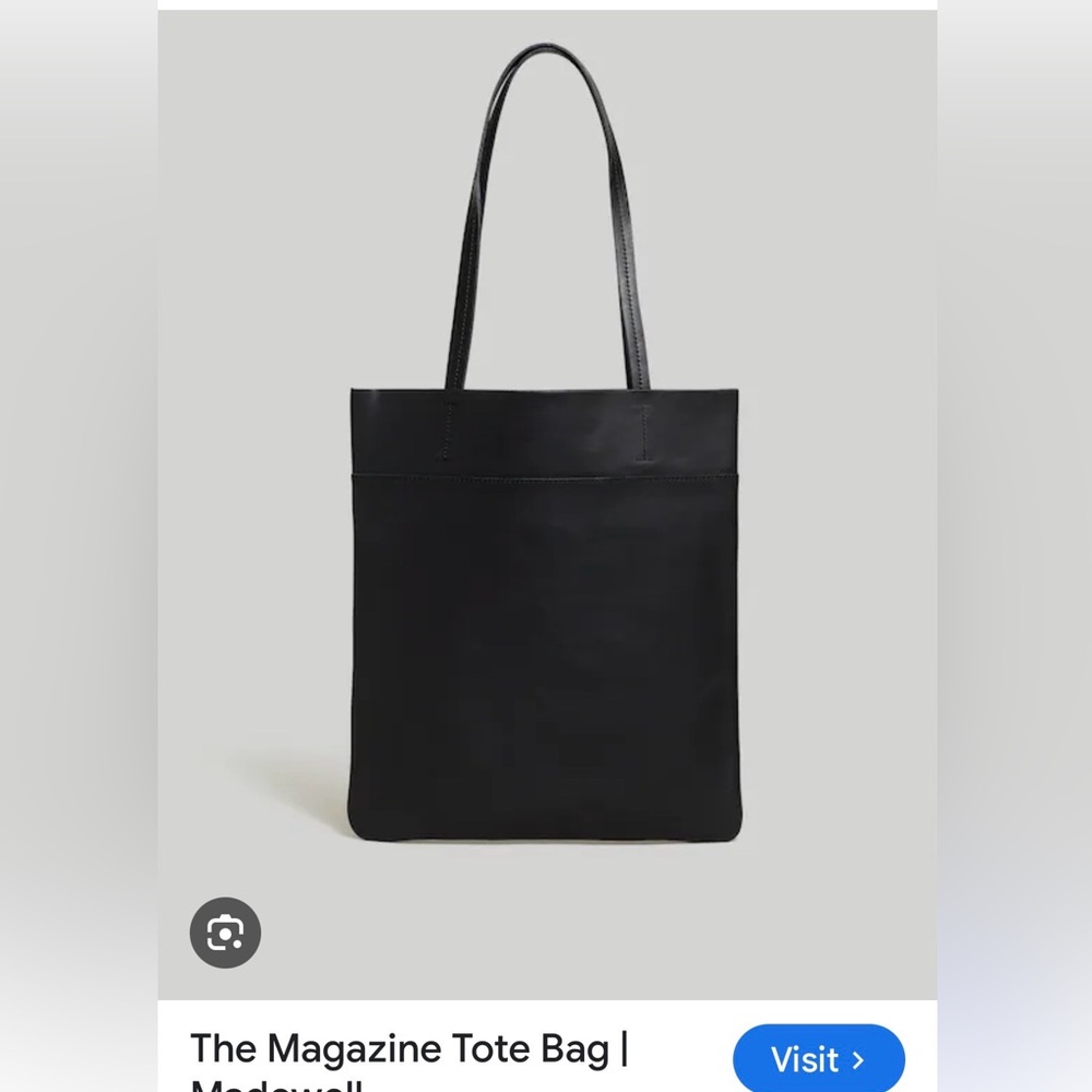 Madewell The Magazine Tote Leather Bag